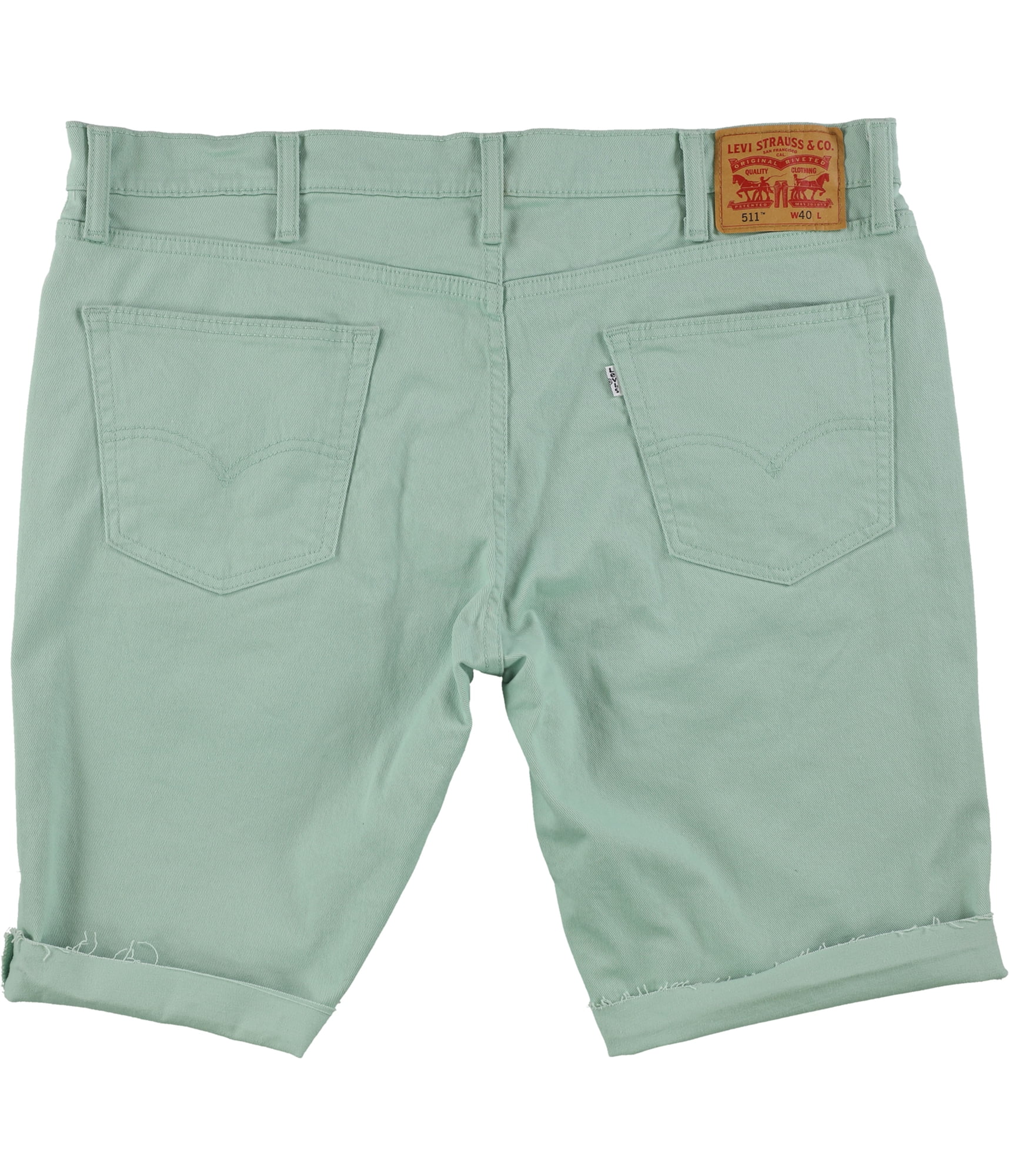 green denim shorts mens