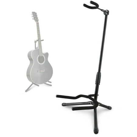 EASTROCK Guitar Stands for Acoustic Guitars Floor Folding Stand with Foam Arm Universal Height Adjustable for Bass/Electric