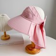 thumbnail image 4 of Yoyauz Summer Hat Women's Sun Hat Fishing Hat Wide brimmed Shawl Collar Flip UPF50+Sunshade Hat Beach, 4 of 5