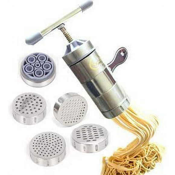 nipocaio Stainless Steel Pasta Maker 5 Noodles Mold Pasta Maker Citrus Juicer