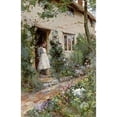thumbnail image 2 of The Cottage Garden Poster Print by Alfred Augustus Glendening, 2 of 2