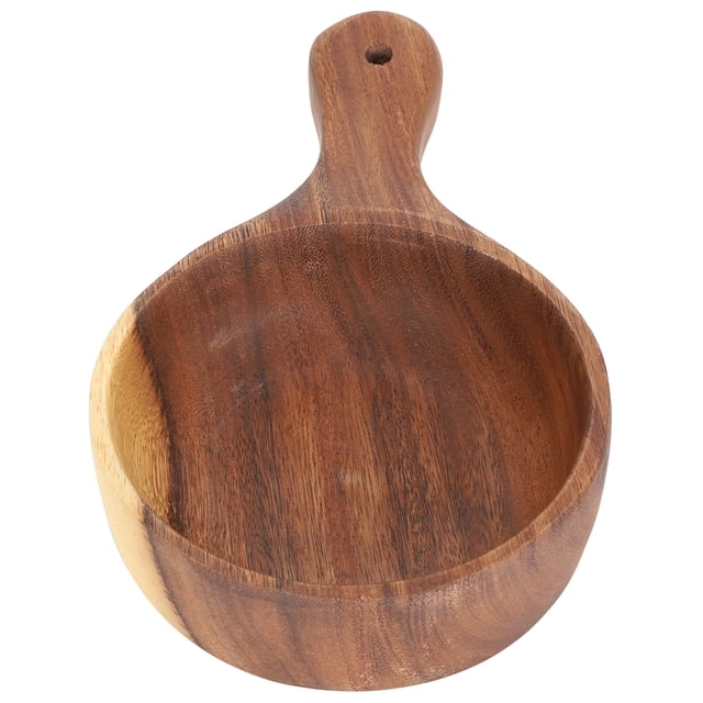 Wood Bowl, Serving Bowl Handmade Smooth Easy To Clean for Cereals Nut Mixes Snacks for Salads Pasta for Family