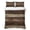 Brown, variant on Twin XL Quilt Set 68''x98'', Flowers Leaves Lightweight Bedspread Coverlet Set with 2 Pillow Shams, Farmhouse White Botanical Magnolia Retro Breathable All Season Quilt Bedding for Dorm/Guest Room