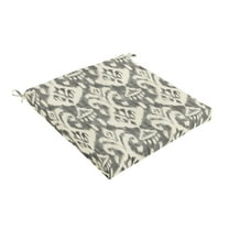Sorra Home Grey and Cream Indoor/Outdoor Cushion, Bristol