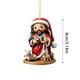 thumbnail image 3 of Árbol de Navidad nacimiento acrílico 2D colgante colgante navideño colgante con forma de árbol de Navidad colgante acrílico navideño colgante anual, 3 of 4