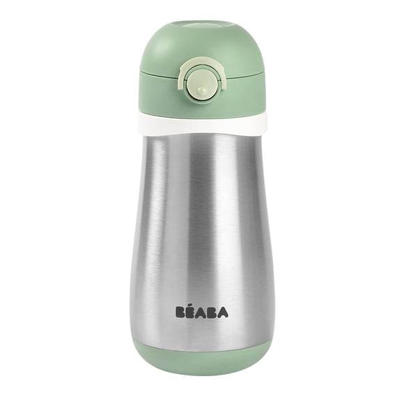 Botella de Agua BEABA para Niños Acero Inoxidable Aislada 350 mL