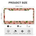 thumbnail image 3 of License Plate Frames Gifts Christmas Pattern Car Front License Plate Frame 2 Pieces Winter Holiday Holly Jolly Gifts Stainless Aluminum License Plate Frame Car Accessories US Canada Standard, 3 of 6