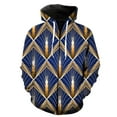 thumbnail image 1 of Abstract Geometric Patterns Men's Zipper Hoodie Funny Cool Fashion Long Sleeve Oversized Tops 3D Printed Harajuku Sweatshirts, 1 of 5