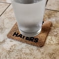 thumbnail image 2 of Later Haters Graduation Cap Low Profile Novelty Cork Coaster Set, 2 of 3