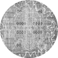 thumbnail image 1 of Ahgly Company Indoor Round Abstract Gray Modern Area Rugs, 7' Round, 1 of 4