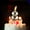 I, variant on Birthday Candles Extended Big Number Candle, Multicolor 3D Design Cake Topper Decoration for Any Celebration, Gold Number 9