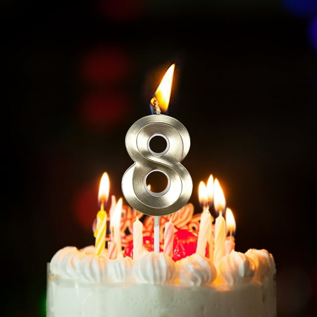 Birthday Candles Extended Big Number Candle Multicolor 3D Design Cake Topper Decoration For Any Celebration