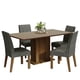 thumbnail image 1 of Juego de Comedor Madesa Keila Mesa de Tapa de Madera y 4 Sillas Plata, 1 of 9