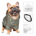 thumbnail image 3 of Fotbe Dachshund Dog Bird Print Small Dog Sweater Hoodies Pet Grey Hooded Soft Fleece Sweatshirts with Pocket Fall Winter Puppy Cat Sweaters Warm Clothes-Large, 3 of 7