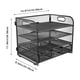 thumbnail image 2 of WEUVEB Organizador De Escritorio Negro De Metal Con Cajón Para Libros Y Papelería En Casa, 2 of 6