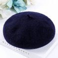 thumbnail image 1 of LinYooLi Bérets Français pour Femmes Printemps Automne Hiver Bérets d'Extérieur Style de Rue Casquette Simple Laine Chaude Bonnet Féminin, 1 of 6
