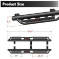 thumbnail image 2 of Olurrisa 6" Running Boards for 2018-2025 Jeep Wrangler JL 4-Door, Black Powder Coated Side Steps, 700LB Capacity, Triple Tube Design, Direct Bolt-On Installation, 2 of 8