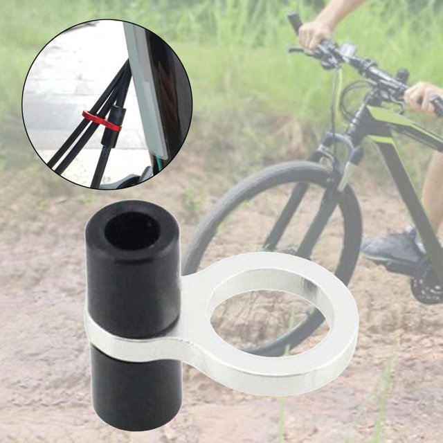 Durable Bicicletas Aceite Manguera Clip Marco Hebilla Línea Línea Línea Carcasa Tubo Durable Aluminio Freno Guía Manguera Manguera Alquiler Cable Hose Plata negra Macarena Tubo de aceite de bicicleta clip fijo