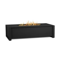 Afuera Living 52" x 26" Aluminum Propane Fire Table in Black