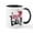 White/Black Inside, variant on CafePress - Love Bug Mug - 11 oz Ceramic Mug - Novelty Coffee Tea Cup