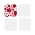 thumbnail image 2 of Kll Square Drink Coasters Set Of 4,Pu Leather Absorbent Coasters Set Decorative Coffee Cup Coasters Housewarming Gift For Home Decor-Rose, 2 of 9
