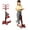 Red, variant on Kids Scooter – Foldable Seat – LED Wheel Lights Illuminate When Rolling – Children and Toddler 3 Wheel Kick Scooter – Adjustable Handlebar – Indoor and Outdoor- Teal - by Lifemaster