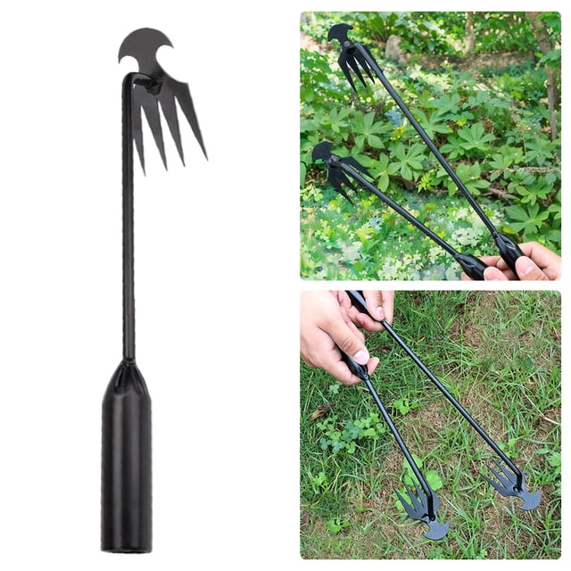 Extractor Malezas Herramienta Desmalezado Removedor Malezas Manual para Jardín Césped (negro 50 Cm)