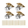 thumbnail image 3 of Almencla 4 Pieces Upright Piano Caster Swivel Universal Roller Smoothly Piano Accessories Include Screws Replacement for Bookshelves, 3 of 8