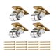 thumbnail image 3 of 4 ruedas de metal para piano vertical, fáciles de instalar con tornillos, para silla o sofá. Plata, 3 of 9