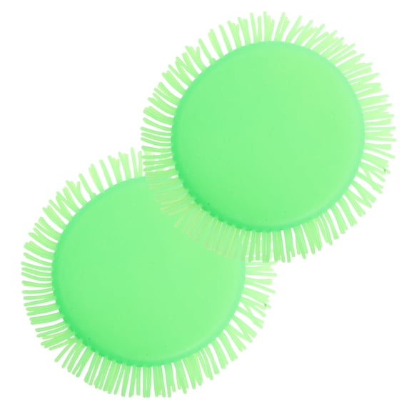 NIYANGLE Disques Volants Éclaboussures Amusants pour Activités Extérieures en Famille Jouets d'Eau en PVC Vert Clair 2 Pcs