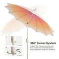 thumbnail image 5 of LAUSAINT HOME 9FT Patio Umbrella, 360° Rotation Design, Gradient Beige, 5 of 9