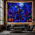 thumbnail image 6 of Stands Ghoulish Ringmaster With Like Skeletal Figure Dressed, Spooky Gothic for Gothic Decor Fans, Dark Art Decor, Halloween Gift, Tapestry Wall Hanging for Bedroom and Dorm, 6 of 7