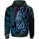 thumbnail image 2 of Sudadera con capucha para hombre de otoño, sudadera con estampado de calavera gótica de guerrero, sudaderas para hombre, ropa Y2k, sudadera con capucha holgada de moda para hombre, 2 of 4