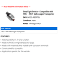 thumbnail image 2 of Stop Light Switch - Compatible with 1957 - 1979 Volkswagen Transporter 1958 1959 1960 1961 1962 1963 1964 1965 1966 1967 1968 1969 1970 1971 1972 1973 1974 1975 1976 1977 1978, 2 of 2