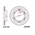 thumbnail image 2 of JT Steel Rear Sprocket 49T for Street KTM 690 SMC 2008-2011, 2 of 4