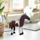thumbnail image 3 of Decoración del hogar, decoración de la habitación, decoración de la pared, muñeco de caballo simulado, juguete, caballo blanco, caballo marrón, regalo de Navidad, sofá, muebles, decoración, una muñeca, 3 of 6