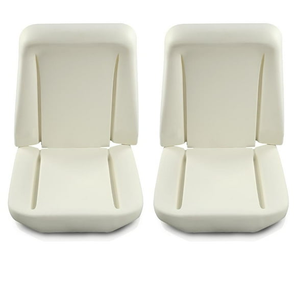 CROSSDESIGN Front Bucket Seat Buns Foam Cushion Fit for GM A / B / X 1966-1972 White