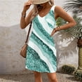 thumbnail image 6 of JULMCOMO Dresses for Women 2024 Casual V Neck Spring Beach Dress Marble Print Swimwear Cover Up Sleeveless Sundress with Pocket, 6 of 6