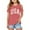 Pink, variant on Girls Shirts Graphic Letter Print Short Sleeve Shirts Shoulder Cut-Out Summer Oversized Tops Clothes for Girls 9-10 Years