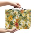 thumbnail image 2 of HELLHERO Oil Painted Floral PU Leather Bible Cover, Large Capacity Zippered Carrying Case for Church Prayer and Daily Study, 2 of 12