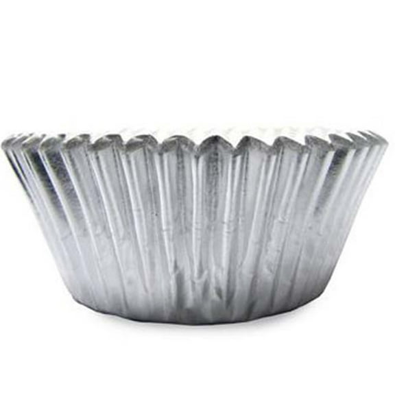 Mini Silver-Foil Baking Cups, 1 1/4" Bottom x 1" High, Pack of 40