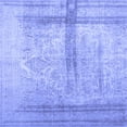 thumbnail image 1 of Ahgly Company Machine Washable Indoor Square Abstract Blue Contemporary Area Rugs, 4' Square, 1 of 4