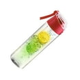 thumbnail image 3 of KAKOWELY Bouteille d'Eau Infuseur de Fruits 800ML Bouteille de Sport de Plein Air pour Randonnée Voyage Camping (Rouge),9.65"X2.76"X2.76 Pouces, 3 of 5