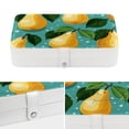 thumbnail image 4 of Pear Portable PU Leather Jewelry Box Organizer with Removable Compartment, Necklace Holder, Bracelet Holder, 4 of 6