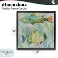thumbnail image 4 of Stupell Industries Coastal Sweet Fish Duo Watercolor Black Floating Frame Canvas Art, 18 x 18, by Lorenzo Collective, 4 of 8