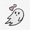 thumbnail image 2 of Dalix Heartly Ghost Short Sleeve Raglan Micro Rib Babe Tee Soft Cute Womens in Black 2XL XX-Large, 2 of 5