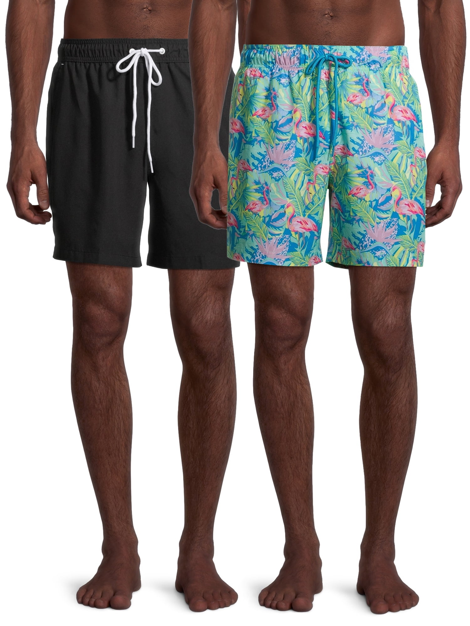 HFSST White Wall Swan Black Moat Men Kid Male Summer Swimming Pockets Trunks Beachwear Asual Shorts Pants Mesh 