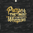 thumbnail image 4 of Inktastic Prayer Power Gold Women's T-Shirt, 4 of 5