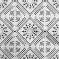 thumbnail image 1 of oneOone Rayon Black Fabric Asian Floral Block Craft Project Decor Fabric Printed by The Yard 56 Inche Wide-7375, 1 of 4
