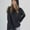 Black, variant on QUINDOS Women Hoodie Tunic Sweatshirts for Women Casual Plain Long Sleeve Crew Neck Pullover Tops